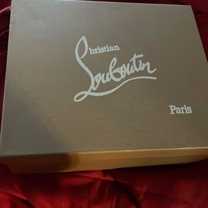 Blue Christian Louboutin red bottom shoes size 8 men